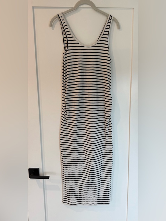 H&M Dresses & Skirts - H&M Dark Navy and White Striped Midi Tank Dress (S)